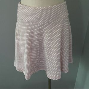 **3 for $20!!** Pink and White Polka Dot Mini Skater Skirt Urban Outfitters L
